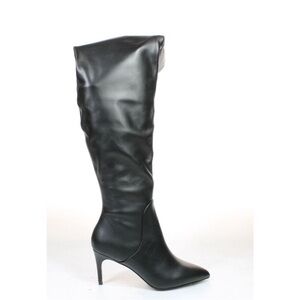 Charles David PIANO Leather Over the Knee Leather Heeled Boots
